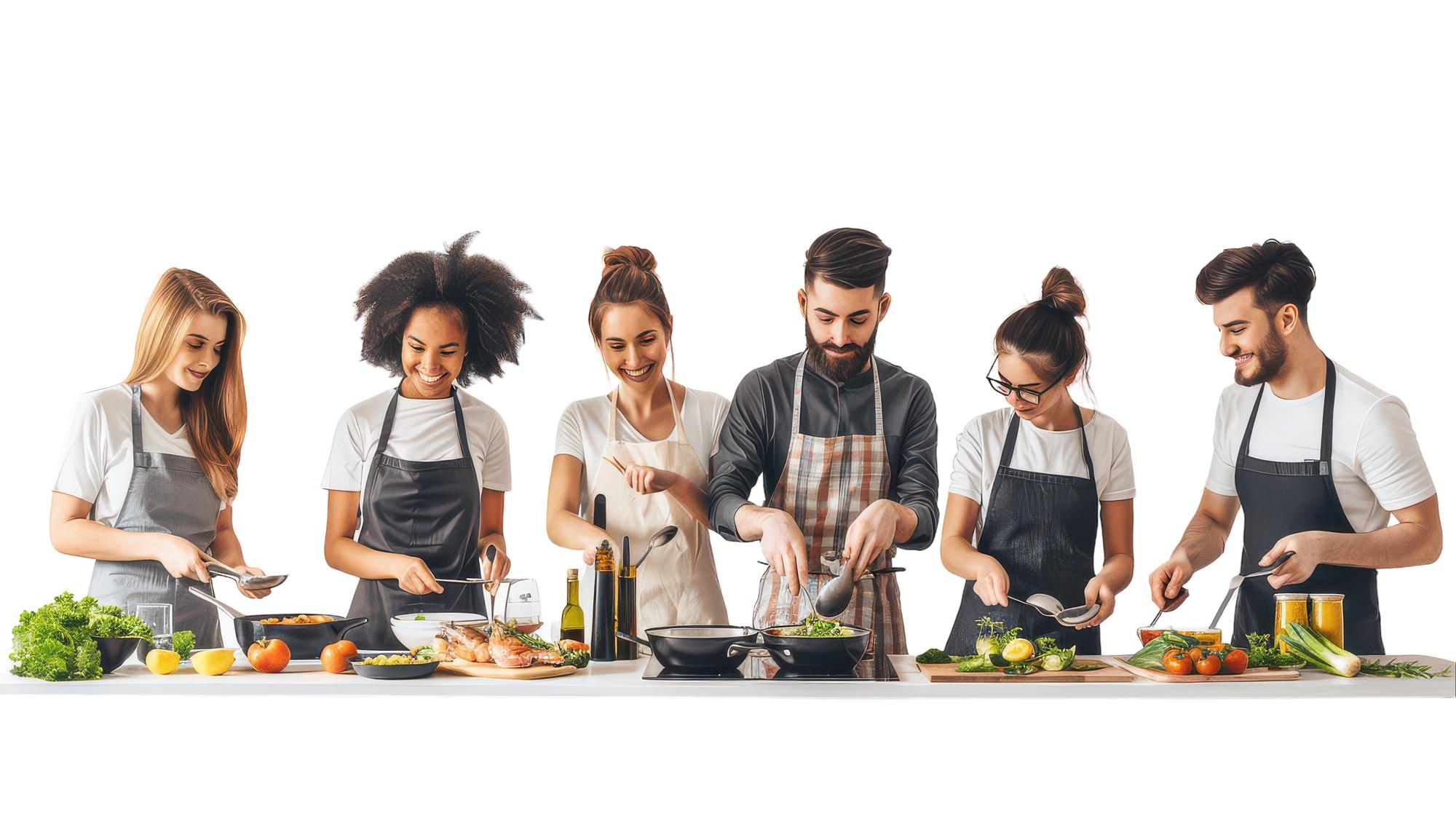 Lezione pratica in cucina locale